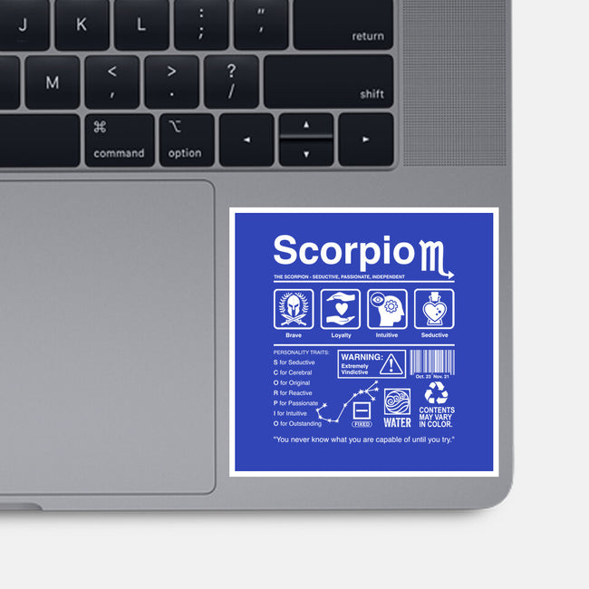 Scorpio Label-None-Glossy-Sticker-DrMonekers