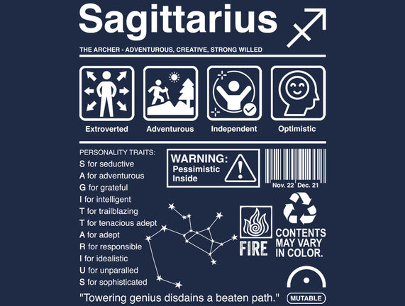 Sagittarius Label