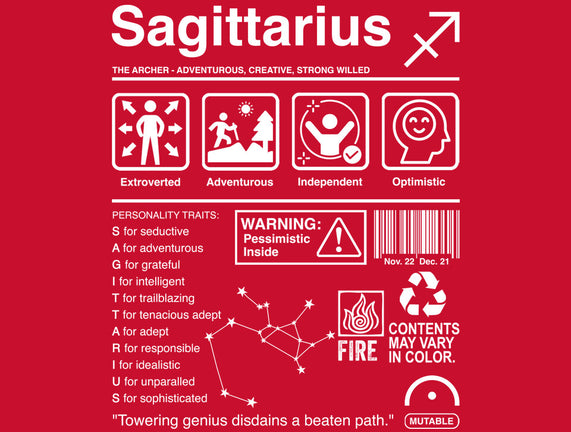 Sagittarius Label