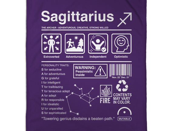 Sagittarius Label