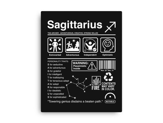 Sagittarius Label