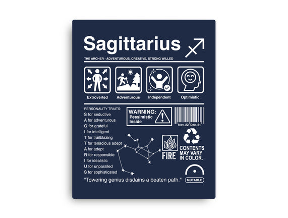 Sagittarius Label