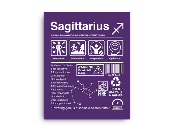 Sagittarius Label