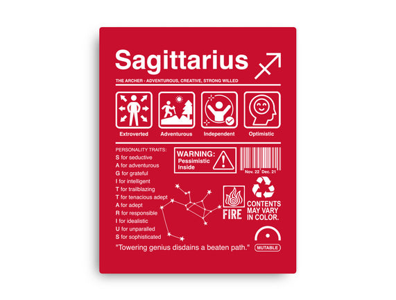 Sagittarius Label