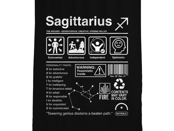 Sagittarius Label