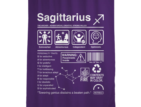 Sagittarius Label