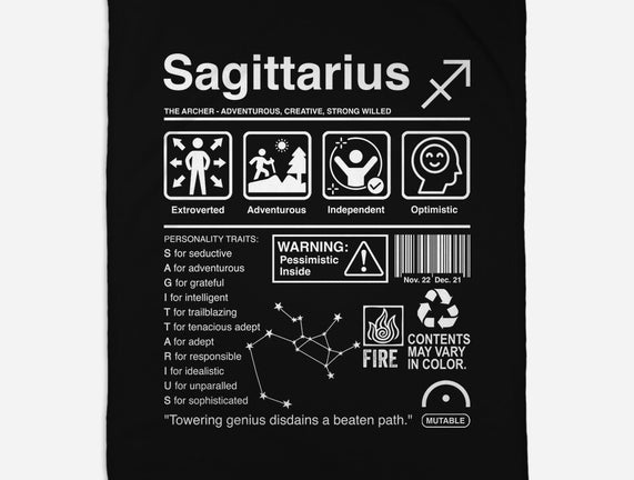 Sagittarius Label
