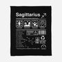 Sagittarius Label-None-Fleece-Blanket-DrMonekers