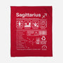 Sagittarius Label-None-Fleece-Blanket-DrMonekers