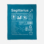 Sagittarius Label-None-Fleece-Blanket-DrMonekers