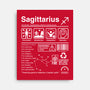 Sagittarius Label-None-Stretched-Canvas-DrMonekers