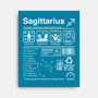 Sagittarius Label-None-Stretched-Canvas-DrMonekers