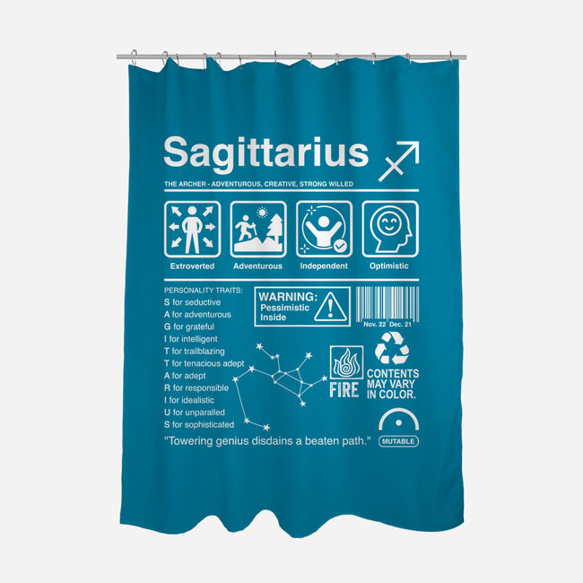 Sagittarius Label-None-Polyester-Shower Curtain-DrMonekers