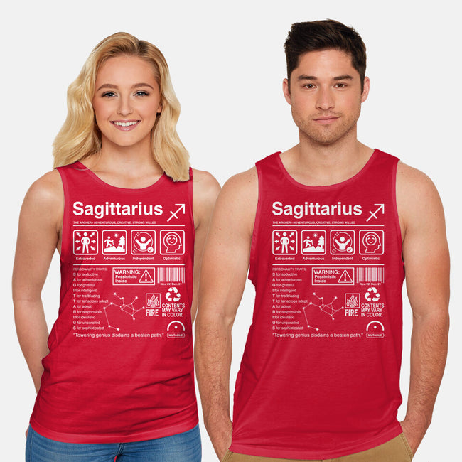 Sagittarius Label-Unisex-Basic-Tank-DrMonekers