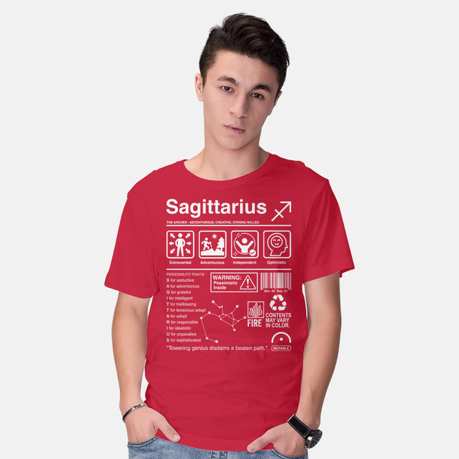 Sagittarius Label-Mens-Basic-Tee-DrMonekers