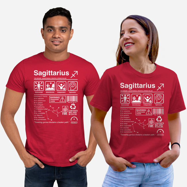 Sagittarius Label-Unisex-Basic-Tee-DrMonekers