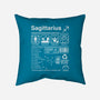 Sagittarius Label-None-Removable Cover w Insert-Throw Pillow-DrMonekers