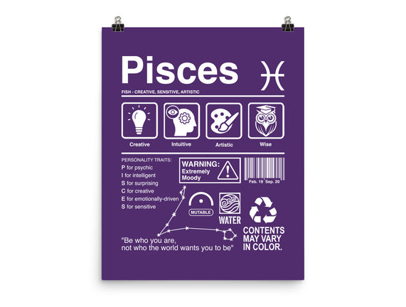Pisces Label