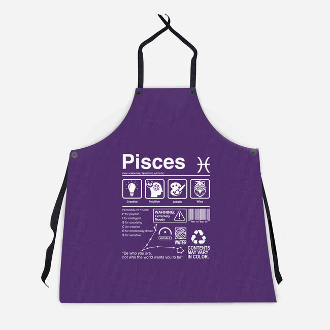 Pisces Label-Unisex-Kitchen-Apron-DrMonekers