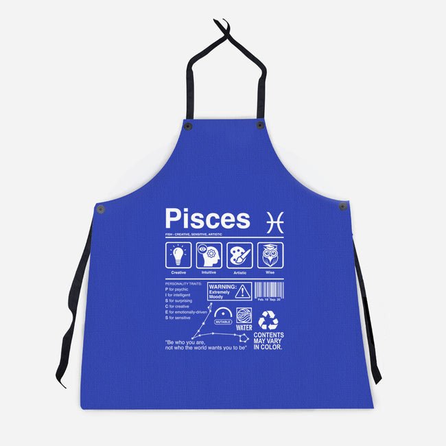 Pisces Label-Unisex-Kitchen-Apron-DrMonekers