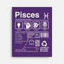 Pisces Label-None-Stretched-Canvas-DrMonekers
