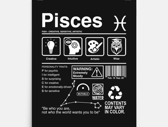 Pisces Label