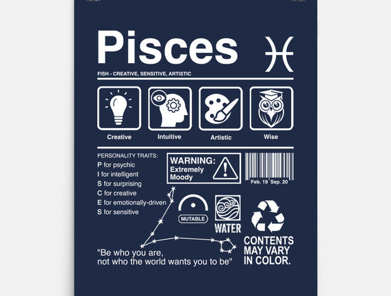 Pisces Label