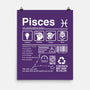 Pisces Label-None-Matte-Poster-DrMonekers