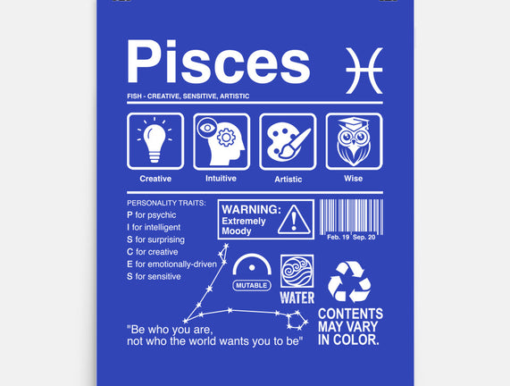 Pisces Label