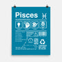 Pisces Label-None-Matte-Poster-DrMonekers