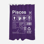 Pisces Label-None-Polyester-Shower Curtain-DrMonekers