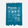 Pisces Label-None-Polyester-Shower Curtain-DrMonekers
