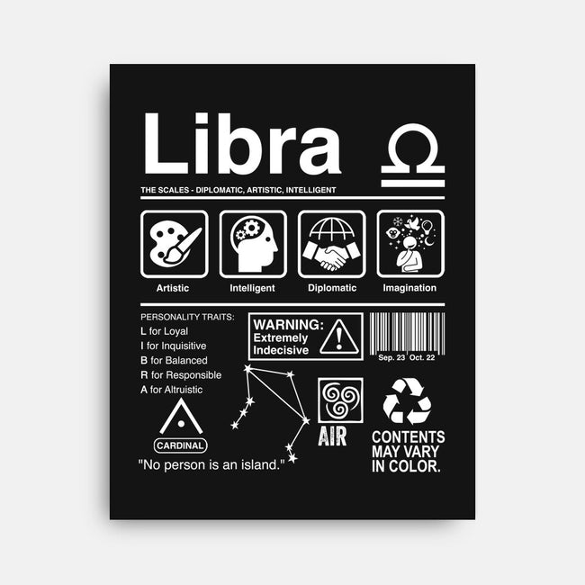 Libra Label-None-Stretched-Canvas-DrMonekers