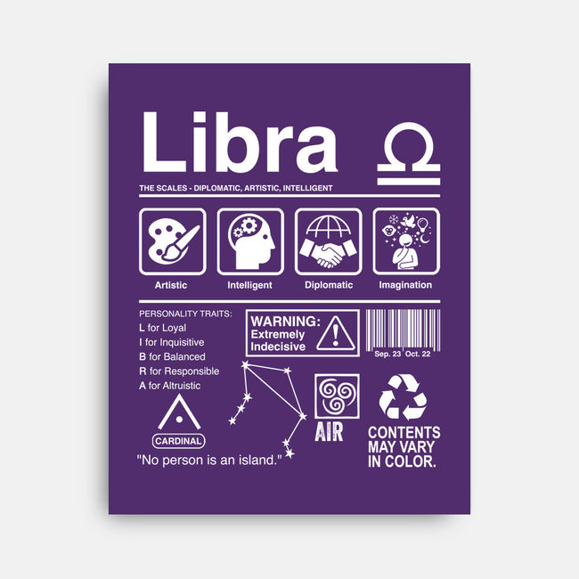 Libra Label-None-Stretched-Canvas-DrMonekers