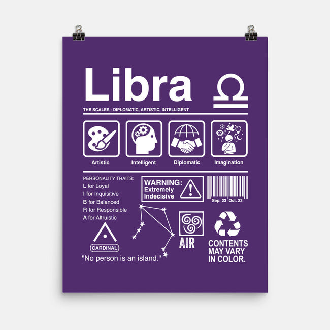 Libra Label-None-Matte-Poster-DrMonekers