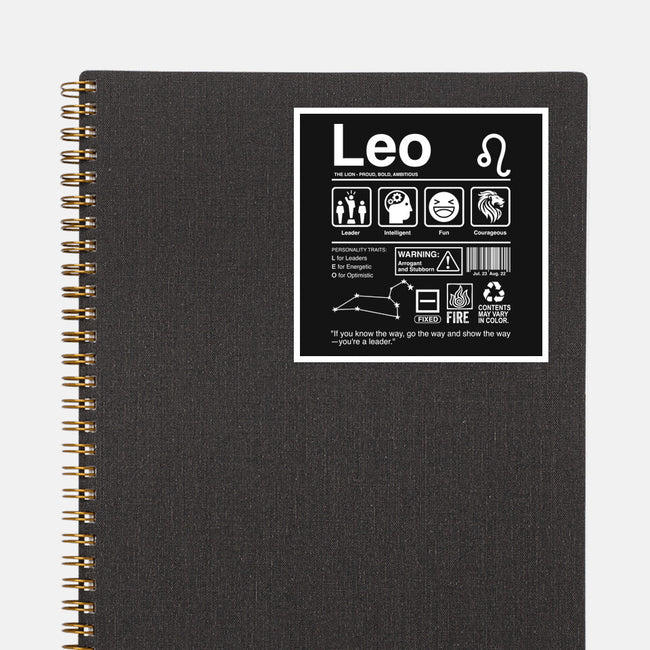 Leo Label-None-Glossy-Sticker-DrMonekers