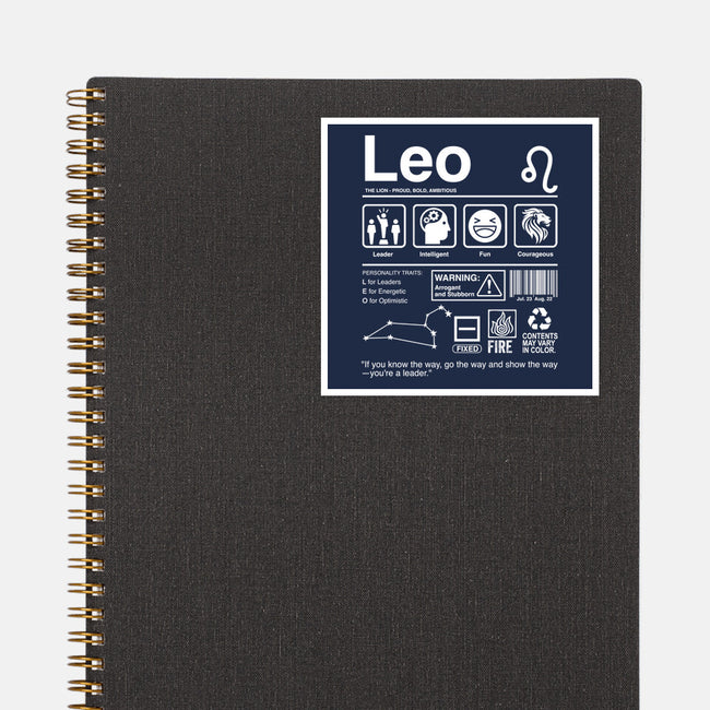 Leo Label-None-Glossy-Sticker-DrMonekers