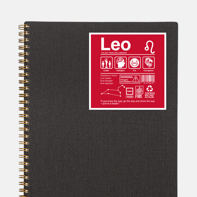 Leo Label-None-Glossy-Sticker-DrMonekers