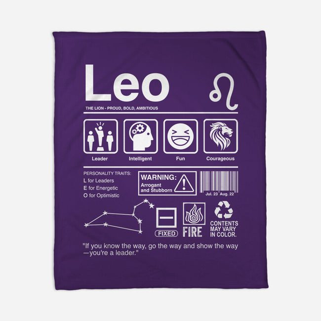Leo Label-None-Fleece-Blanket-DrMonekers
