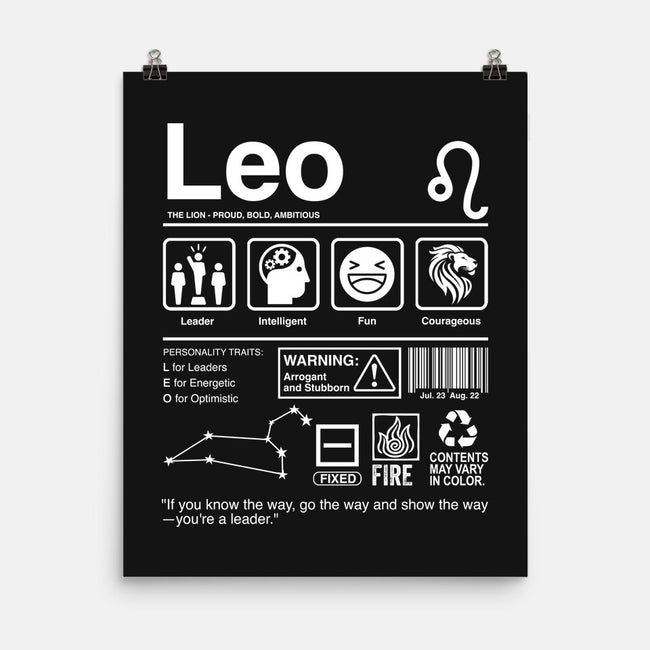 Leo Label-None-Matte-Poster-DrMonekers