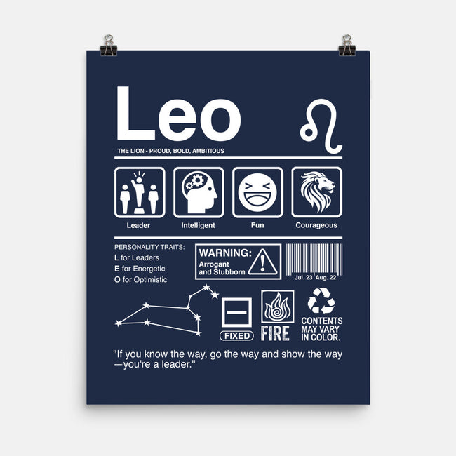 Leo Label-None-Matte-Poster-DrMonekers