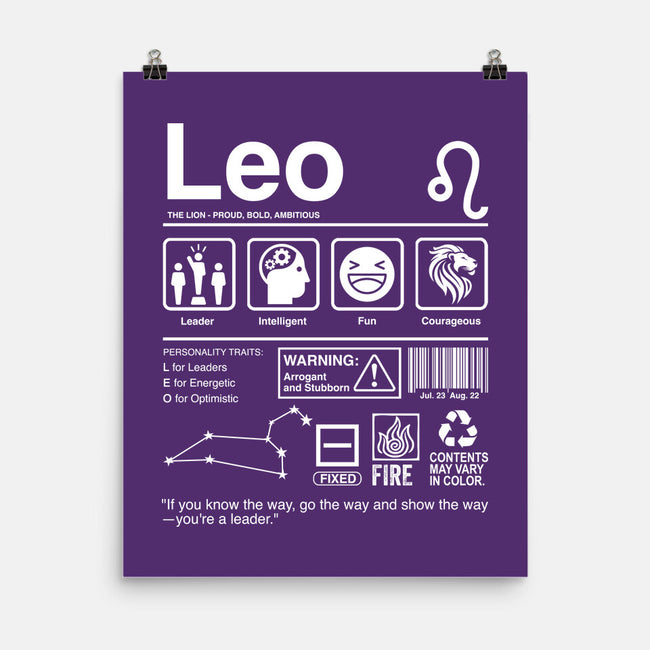 Leo Label-None-Matte-Poster-DrMonekers
