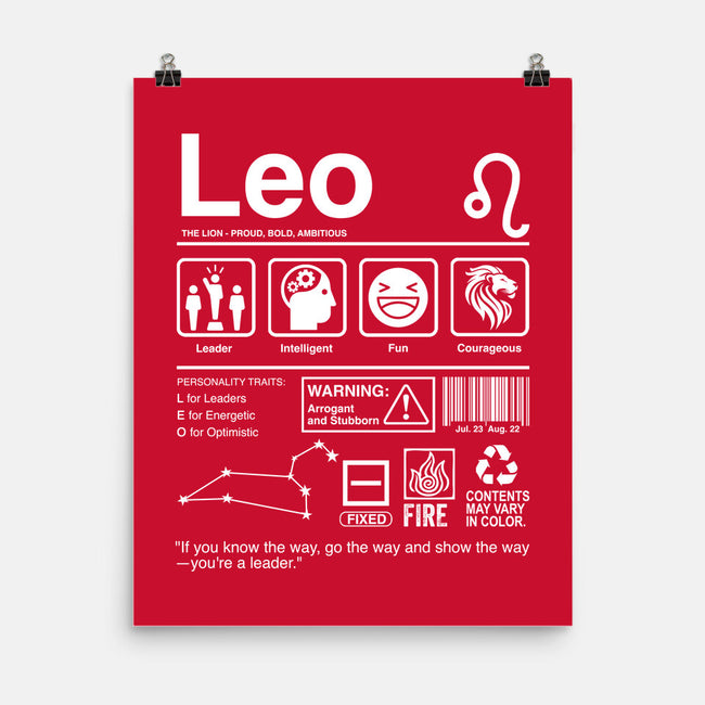 Leo Label-None-Matte-Poster-DrMonekers