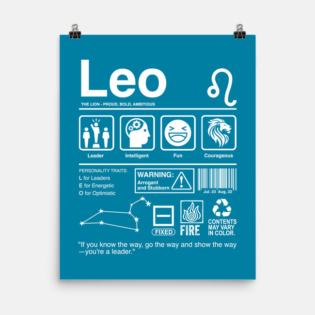 Leo Label-None-Matte-Poster-DrMonekers