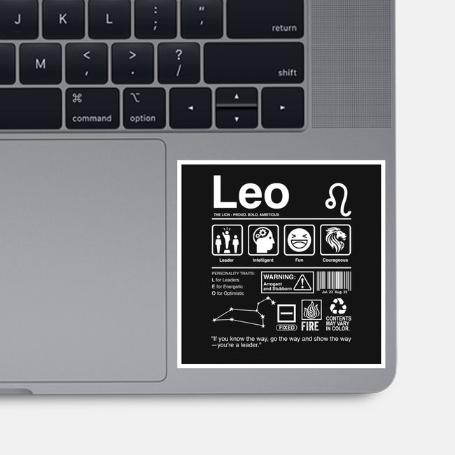 Leo Label-None-Glossy-Sticker-DrMonekers