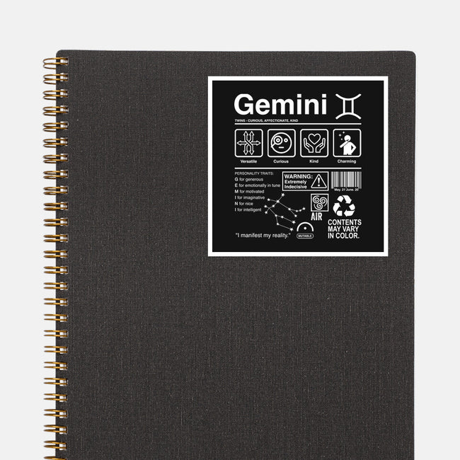 Gemini Label-None-Glossy-Sticker-DrMonekers