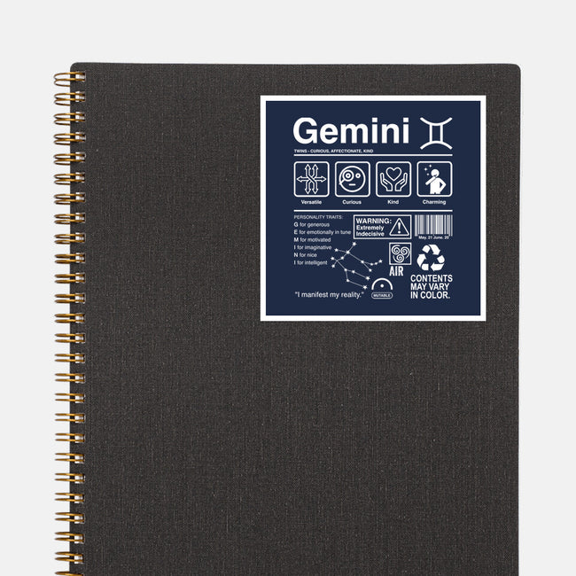 Gemini Label-None-Glossy-Sticker-DrMonekers