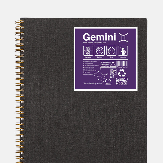 Gemini Label-None-Glossy-Sticker-DrMonekers