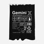 Gemini Label-None-Polyester-Shower Curtain-DrMonekers