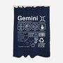 Gemini Label-None-Polyester-Shower Curtain-DrMonekers